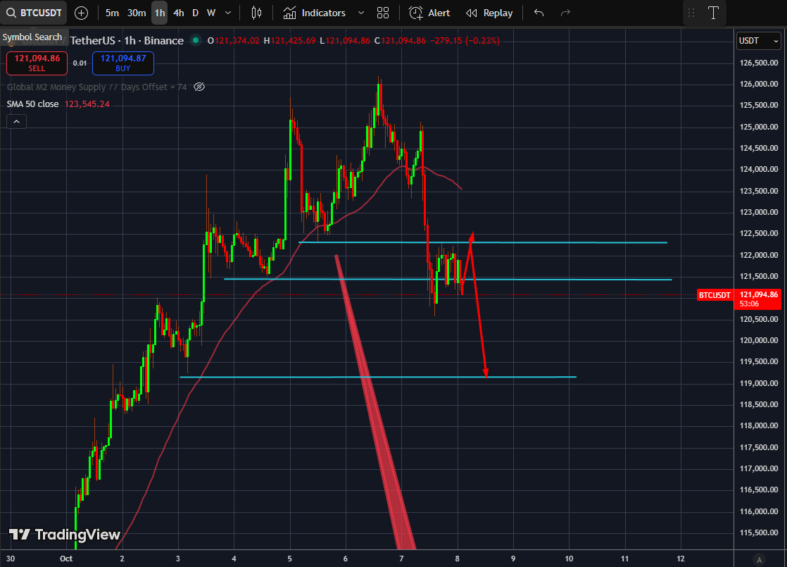 I'm sorry frens but smart money doesn't typically "re-accumulate" just below all time highs.. This is 100% a re-distribution range.. Lower.. It sucks, wish it wasnt like this, but it's how the game is played.. Short term bear, long term bull.. Good luck..
#Bitcoin #CryptoWarning