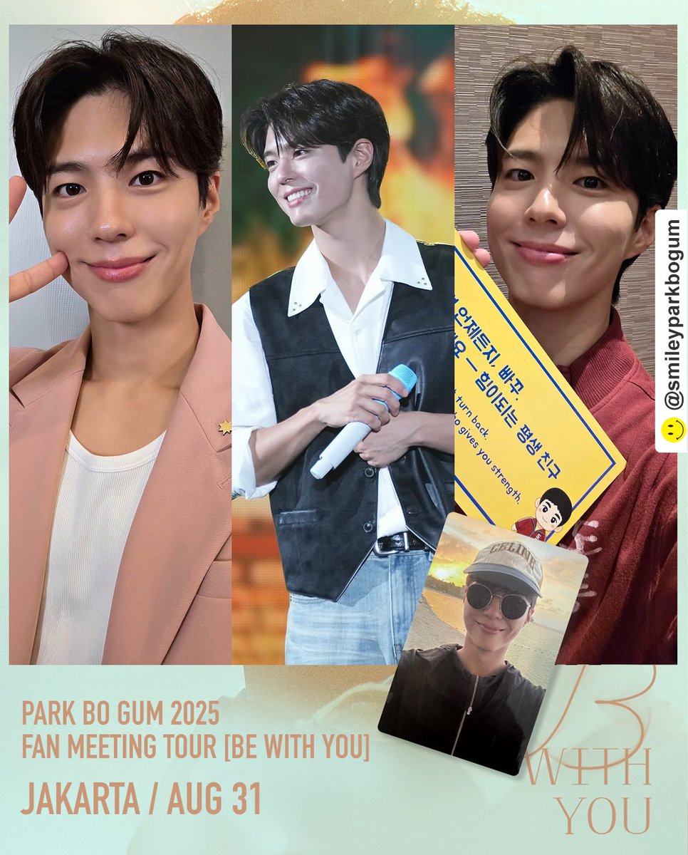 smileyparkbogum's tweet photo. 25.8.31 [Be With You] Jakarta 🇮🇩

@BOGUMMY My favourite outfit from the tour so far 🥰

#박보검 #パクボゴム #보거미 #parkbogum #bogumfashion #bogumstyle #BEWITHYOU #BEWITHYOUinJAKARTA #ERER https://t.co/Qyl4a4sNrh