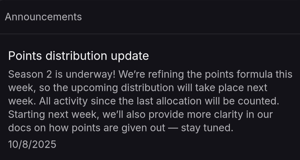 crypto_shiware's tweet image. ⚡ SEASON 2 UPDATE ⚡
Points are evolving!

@Lighter_xyz  Formula refresh happening this week

Next distribution hits next week

Full transparency docs coming soon
Keep earning  it all counts 👊