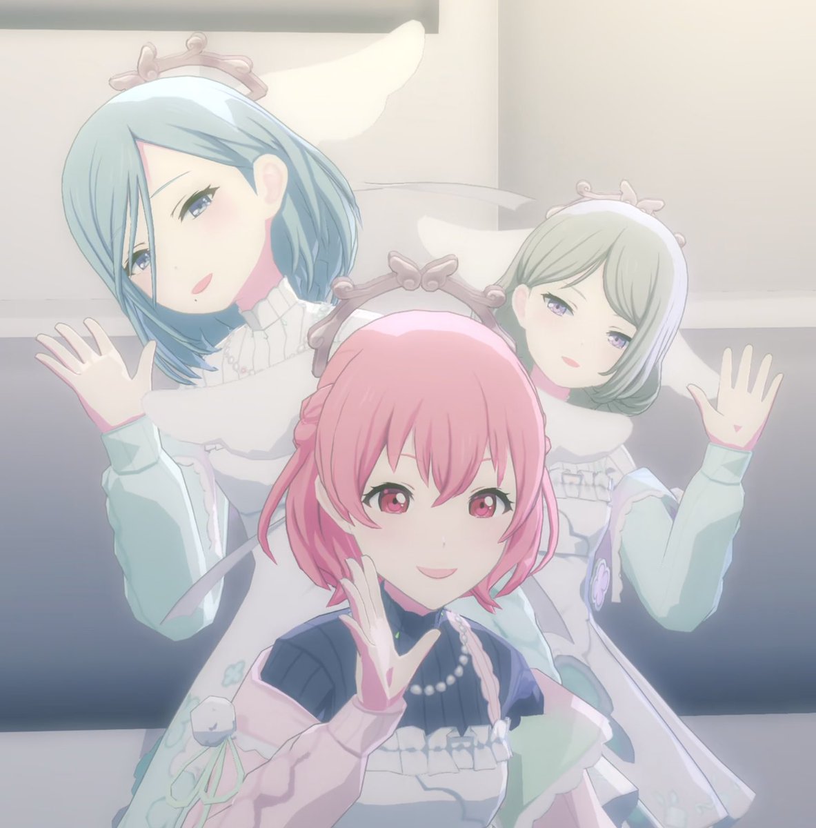 단발 미소녀들..//