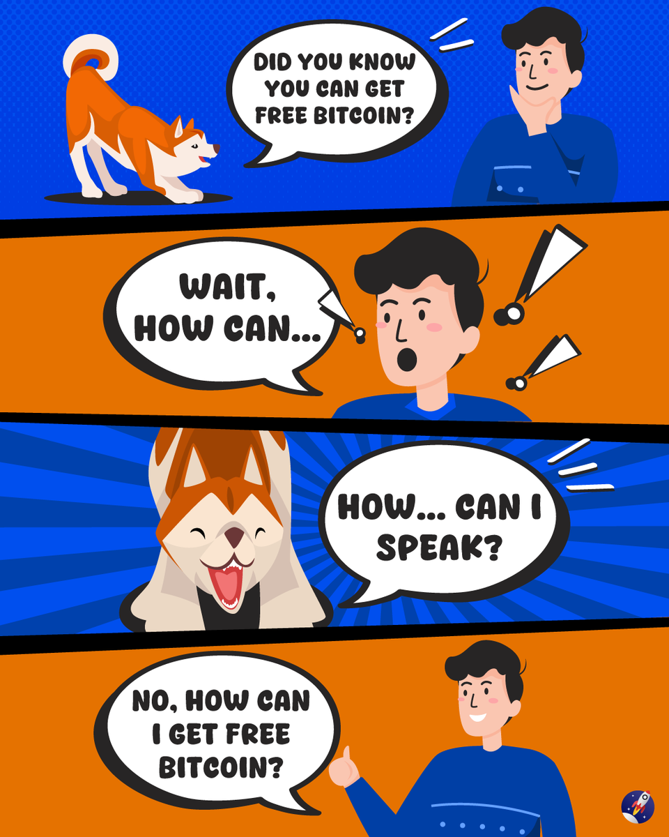 So easy your dog could do it 🐕 Refer a friend and get $10 free Bitcoin: 1.  Go to My Account > Refer a Friend in the app 2. Copy and share