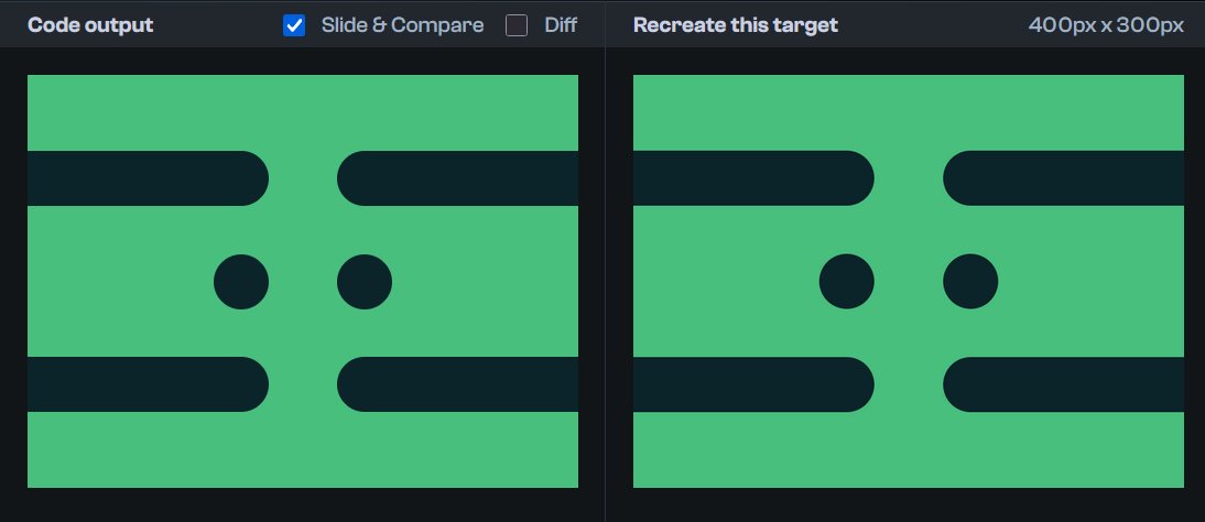 yash_7200's tweet image. Day 6 of my CSS Battle streak ⚔️
💯 Perfect 100% accuracy today!
Feels awesome to see effort pay off - every shape, every pixel, dead-on 🎨
💻 Solution: cssbattle.yashgandhi.dev/08-10-25
🔗LinkedIn: linkedin.yashgandhi.dev
#CSSBattleChallenge #FrontendDev #Coding #100Percent #CSS #Frontend