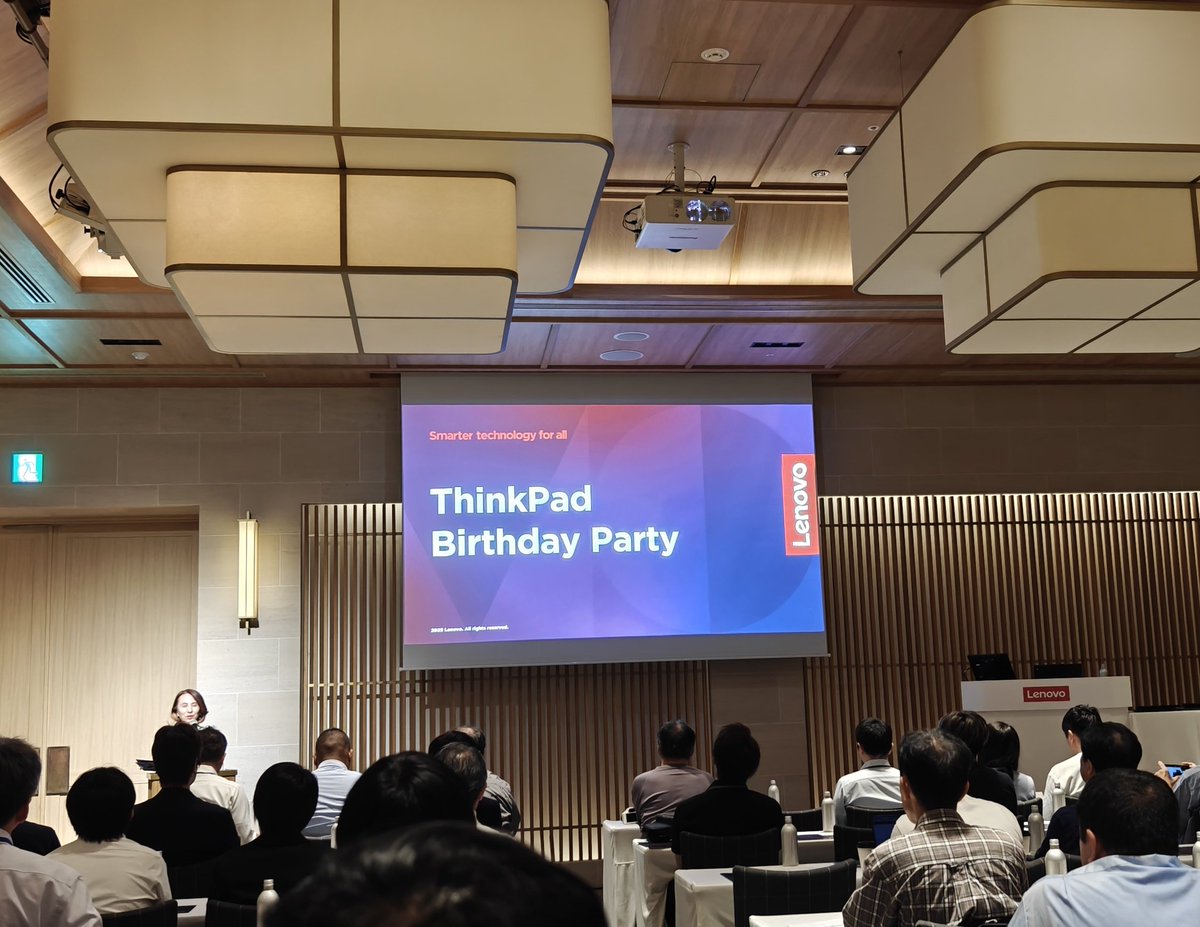 fujitagik_2's tweet photo. 大好きなThinkPadのバースデーパーティーへ参加嬉しい✨ #LenovoProコミュニティ ご招参加いただきありがとうございます!
#Thinkpad #ThinkPadBirthday https://t.co/PleF9K5IuF