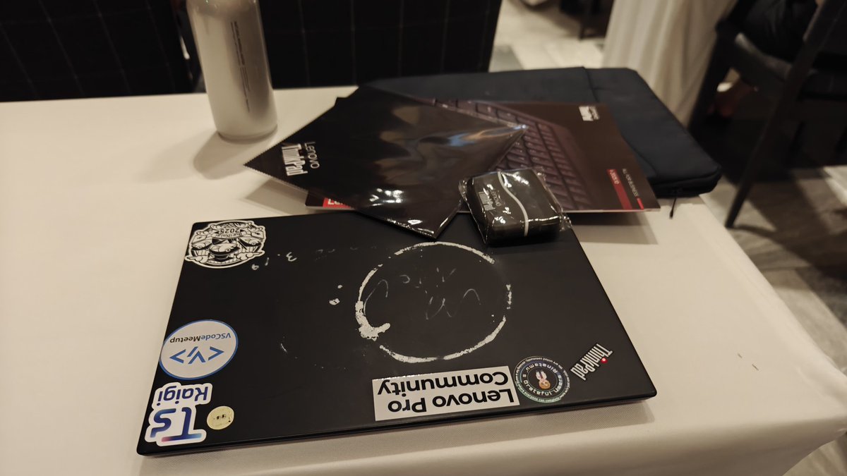 fujitagik_2's tweet photo. 大好きなThinkPadのバースデーパーティーへ参加嬉しい✨ #LenovoProコミュニティ ご招参加いただきありがとうございます!
#Thinkpad #ThinkPadBirthday https://t.co/PleF9K5IuF