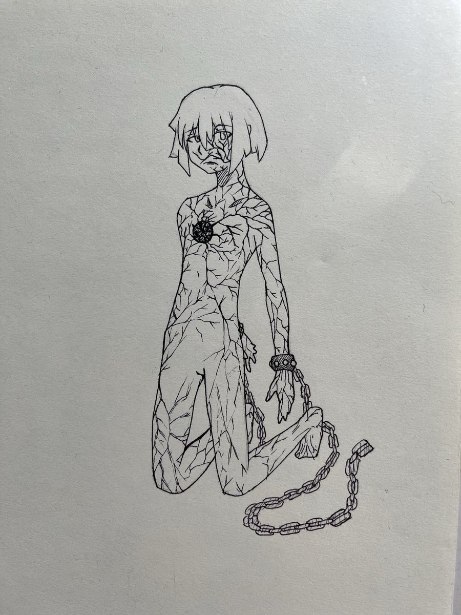 nJaCz5pe5K84195's tweet image. #イラスト　#過去絵　
かなり昔に描いた絵です。
また絵を描き始めたのでポストします。