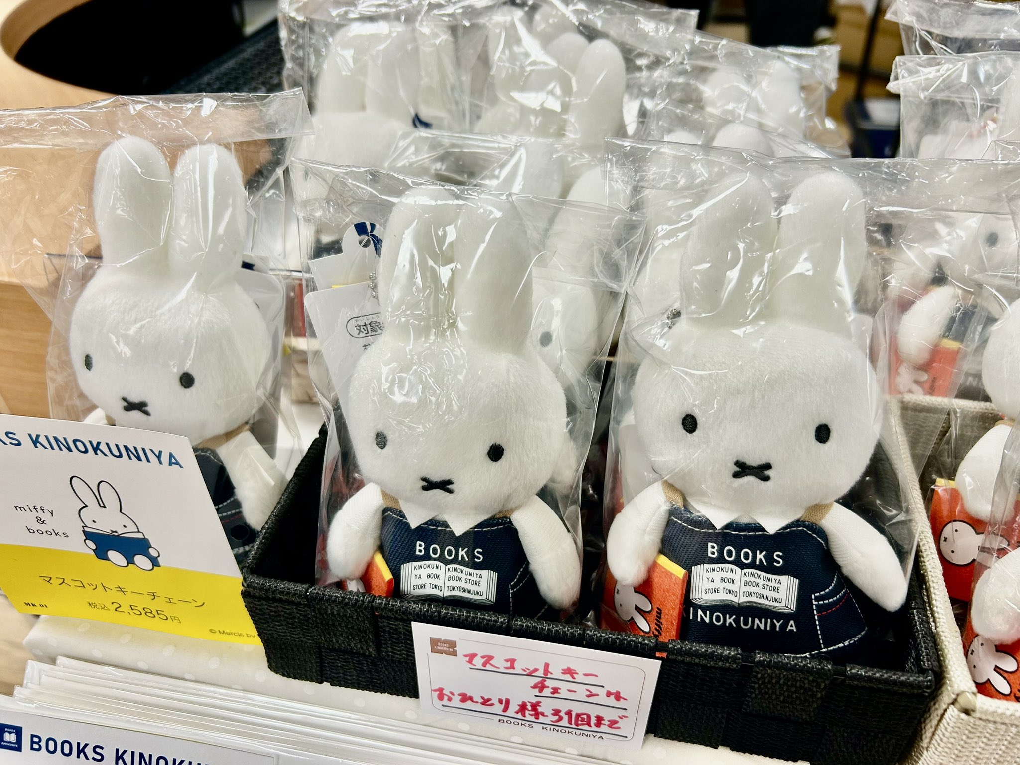 紀伊國屋書店「miffy＆books」 ミッフィー70周年記念スクエアトート