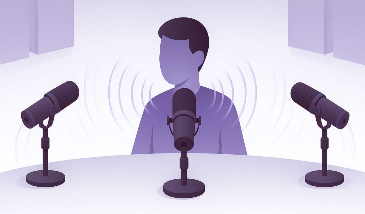 Our new **Mic Bleed Remover** cleans up cross-talk/spill/bleed from other microphones — even when multiple people speak at once.
Your track’s own noise, ambience, and natural sound remain untouched.

Details and audio example in our blog: auphonic.com/blog/2025/10/0…