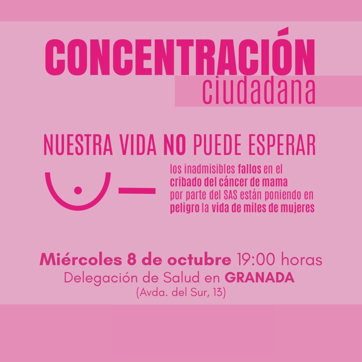 yolicate's tweet photo. Estaremos esta tarde, mañana y todos los días con las mujeres de @AmamaSevilla, valientes que luchan contra una terrible enfermedad y un gobierno negligente @AndaluciaJunta. #Portodas acude hoy👇🏻 https://t.co/GJ9hMJ1E2Z