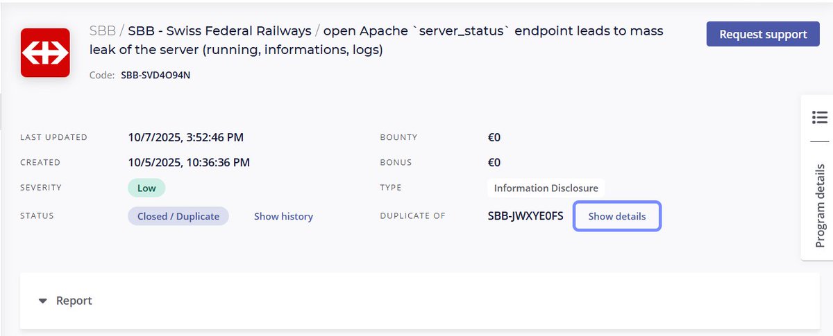 Zierax_x's tweet image. Duplicates, Duplicates, Duplicates !!!?
4 dups in 2 days, the bugs was accepted from the users so I am happy for them and no problem if it accepted before
God plan would be better
#hacking #hacks #bugbountytips #infosec