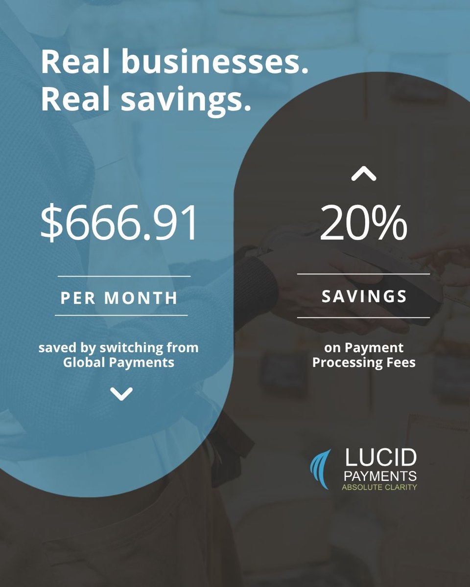 Another success story! By switching from Elavon to Lucid Payments, our client saved $666.91 per month. 😮 That's a 20% savings!

#savemoney #businesstips #lucidpayments #paymentsolutions