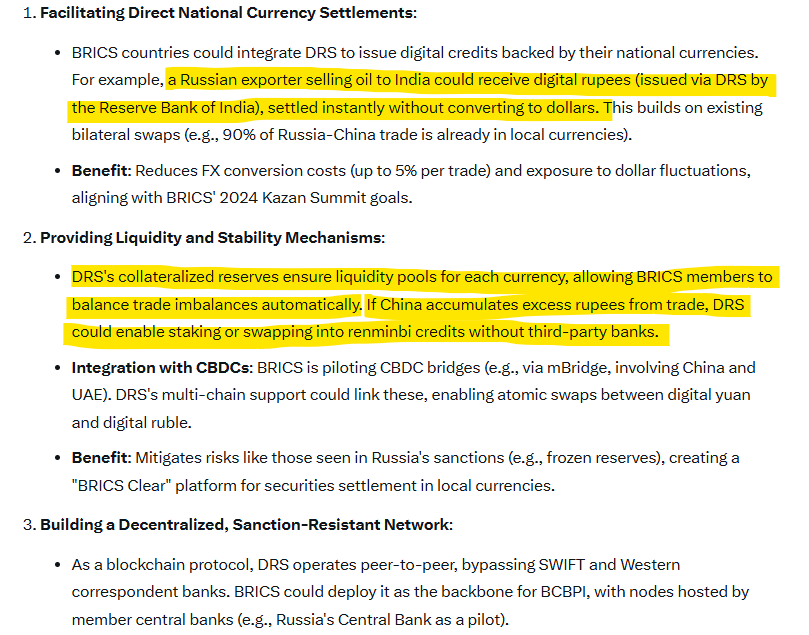 Wow ... how $VELO DRS can help solve all of BRICS' problems. Amazing.