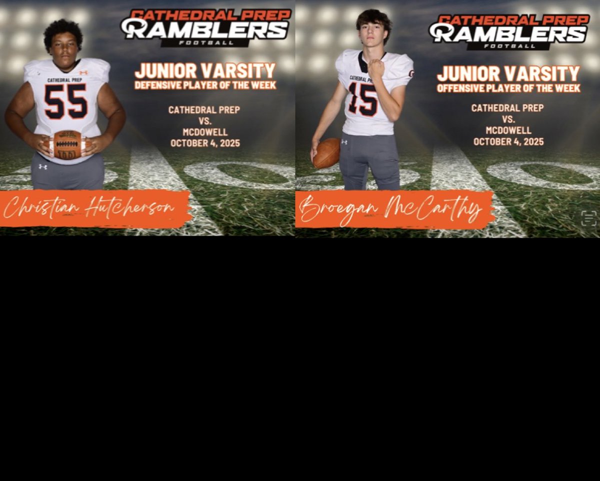 Players of the week from the McDowell game