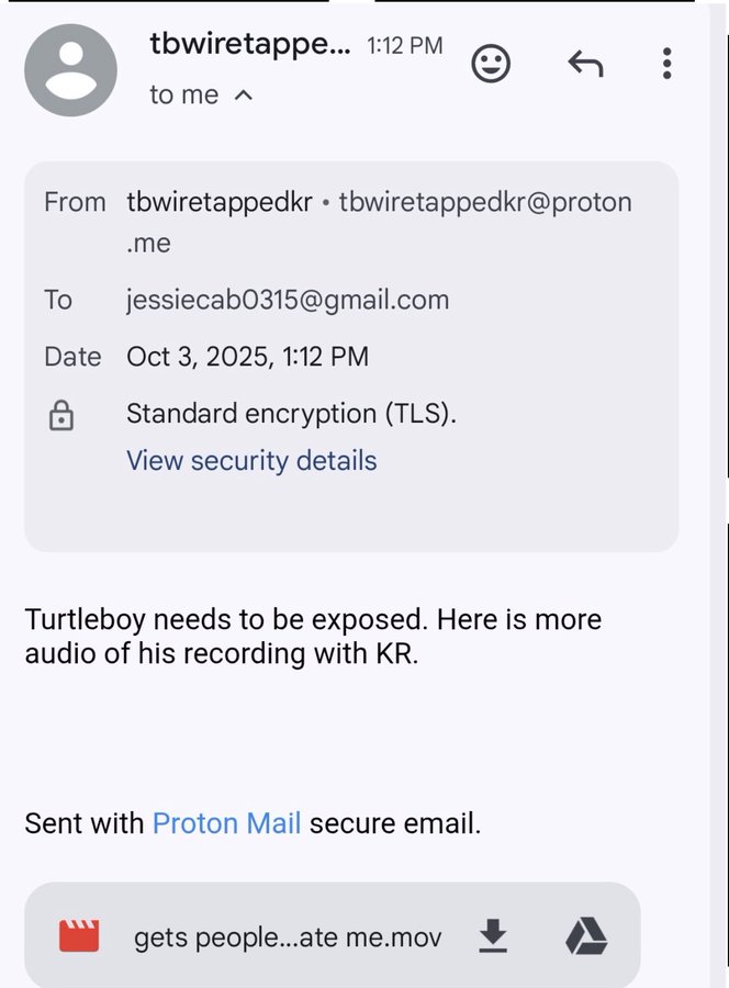 Documenting his downfall with Proton Mail.