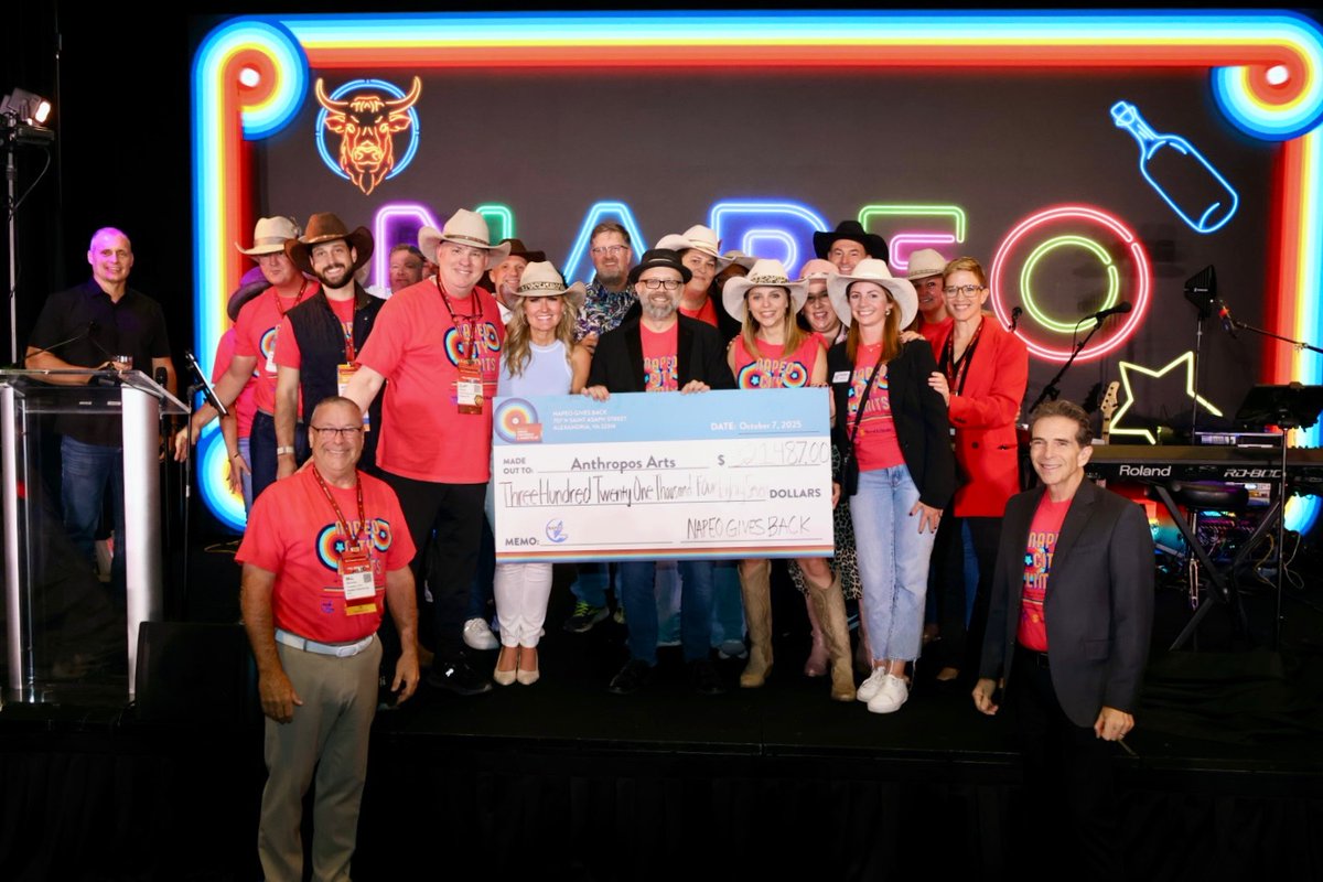 NAPEO's tweet photo. Together, we make an impact. Today at #NAPEO25, we proudly raised over $320,000.00 for @AnthroposArts. Thank you to everyone who contributed to this important cause. Your support makes a difference. #ThePowerOfMany https://t.co/h3qNxQJLko