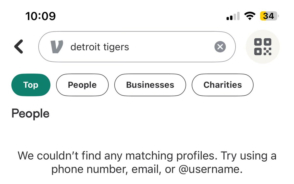 Trying to venmo request the tigers but they’re not listed. Anyone got their @?