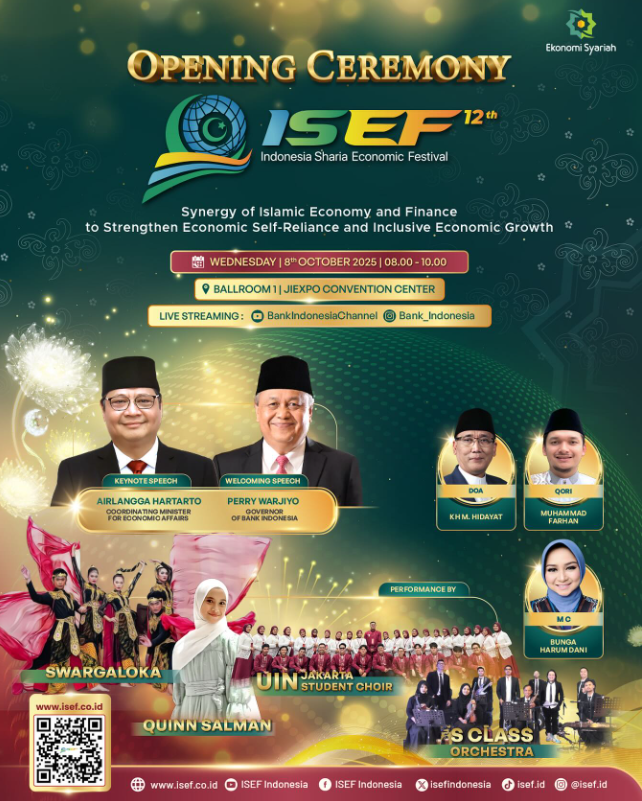 niaharyanto's tweet photo. Pembukaan ISEF 2025 jg dimeriahkan bintang tamu Quinn Salman serta penampilan menarik lainnya. Dijamin, ISEF 2025 siap membawa semangat baru, menebar makna menuju Indonesia sebagai pusat ekonomi syariah dunia!
#ISEF2025
#EkonomiSyariah
#BringsOutHalalInYou https://t.co/h3RiENxKXg