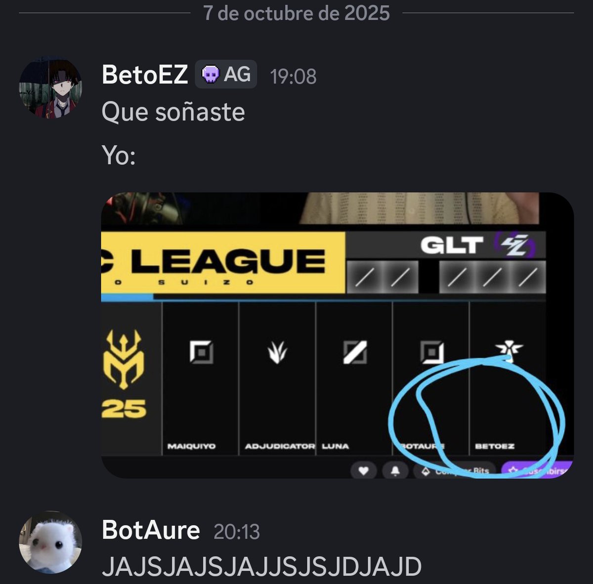 Bot_Aure's tweet image. Verdad de dios por qué si juego adc remplazo a naerbedo