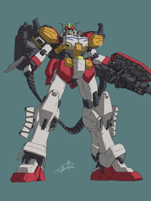 ガンダムヘビーアームズ(EW)のらくがき (微修正したので再うp
