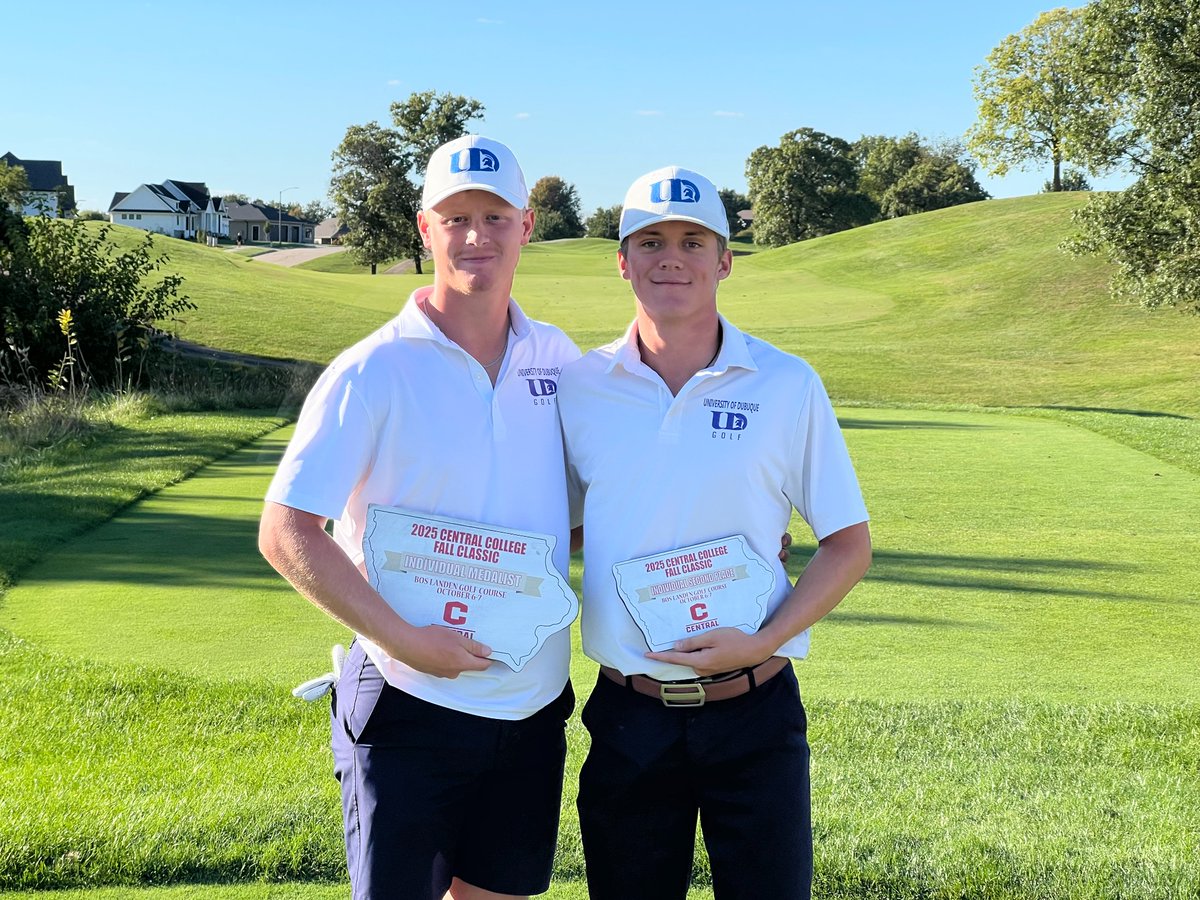 The Spartan men capped off their fall season with a bang, taking first place at the Central Fall Classic held at Bos Landen in Pella, IA. John Dobbe claimed first place, followed by Luke Harwick in second.

Results:scoreboard.clippd.com/tournaments/23…