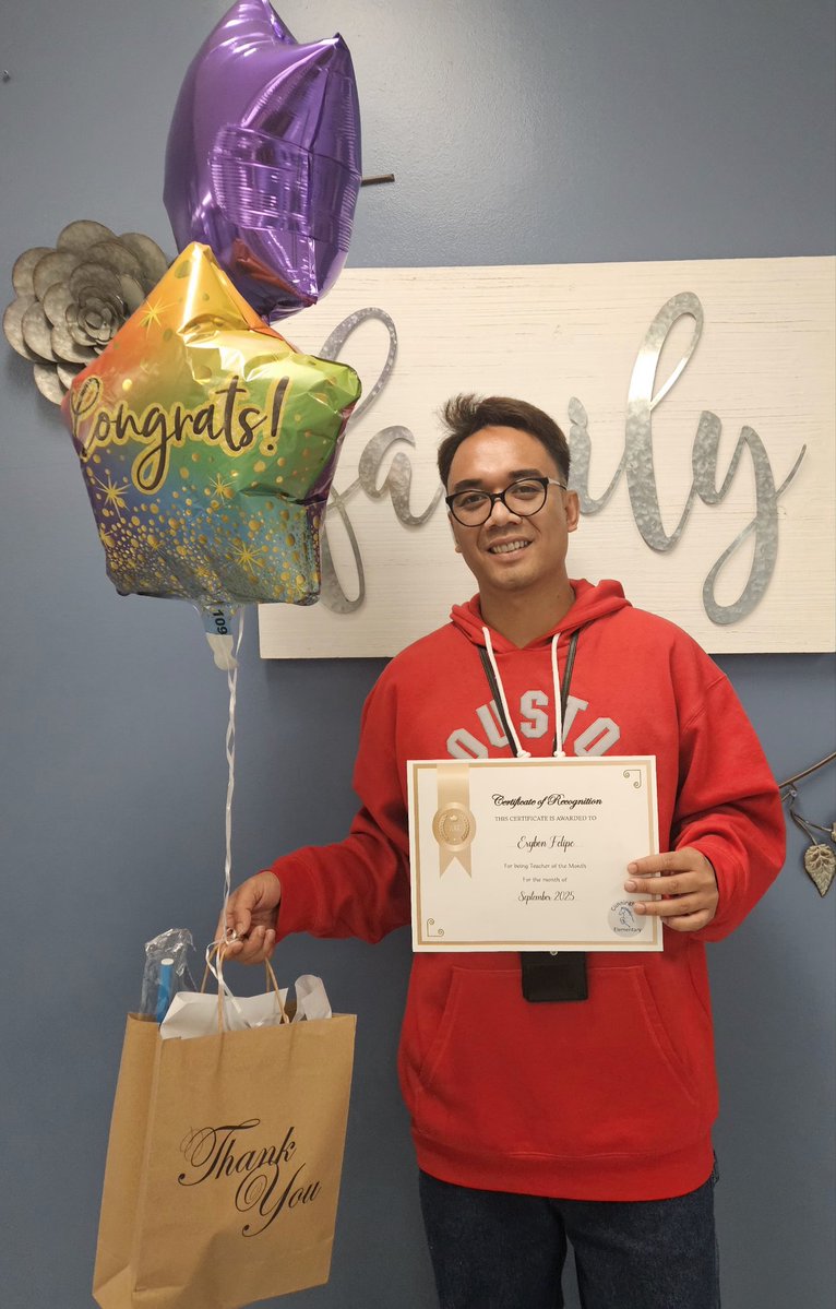 CunninghamHisd's tweet image. 🌟 Congrats to our Teachers of the Month, Mr. Felipe &amp;amp; Mr. Rubio, and our Staff of the Month, Ms. Pruneda &amp;amp; Ms. Jewel! Thank you for all you do for our Colts! 💙✨ #GallopingIntoGreatness