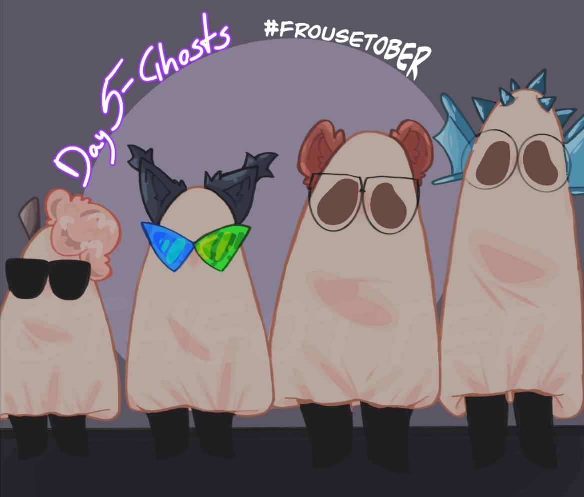 Disconnect040's tweet photo. Day 5- Ghosts 
#frousetober 
I swear I’m still doing this guys 

“The 4g bar” -ElasticDroid 2021 https://t.co/5SfKs4sLTc