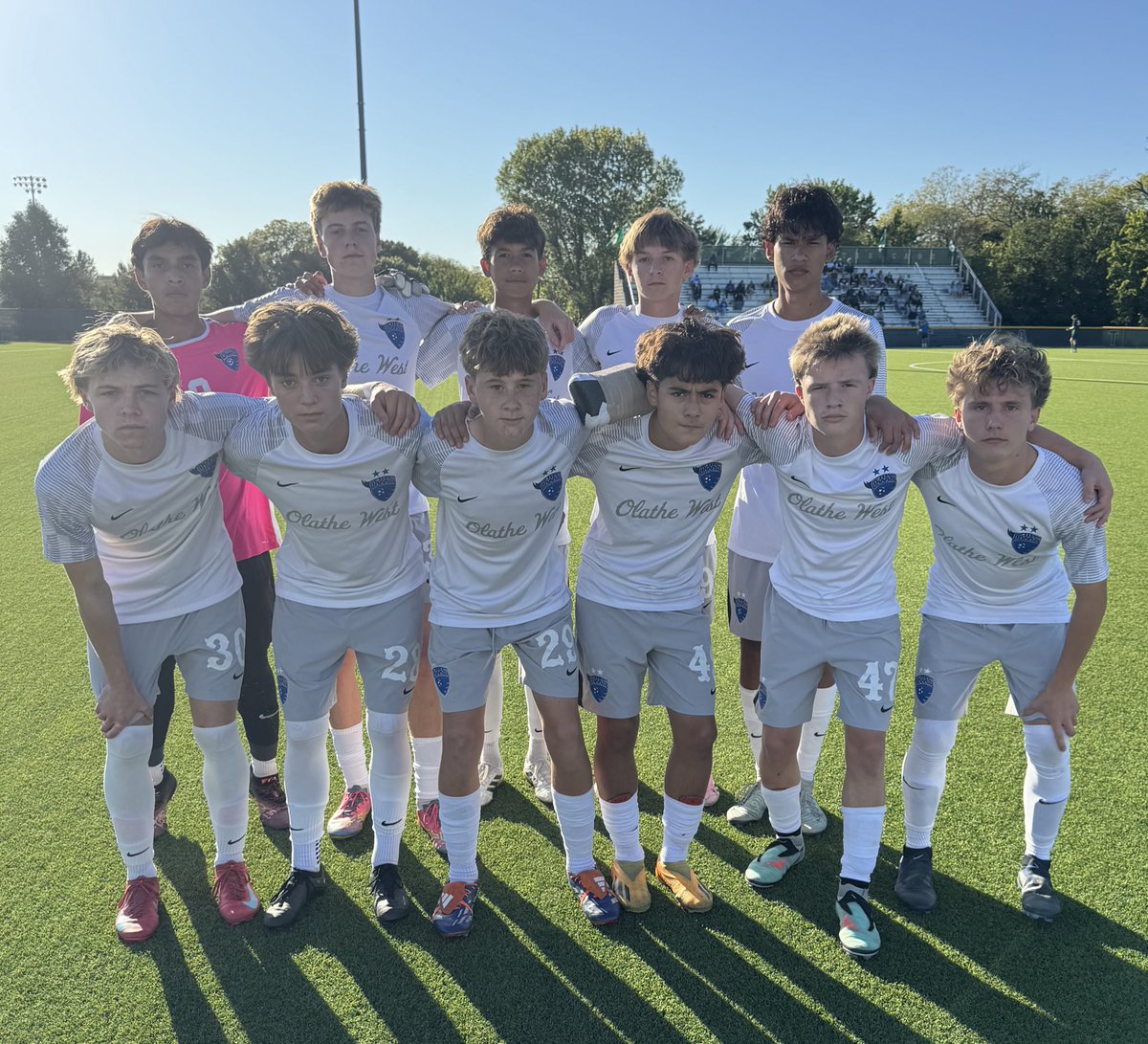 JV moves to 10-1 with 3-0 W v LFS! Goals: Schurz, Peck, Corbin
Assists: Swank, Miller, Schurz <a href="/MattTrumpp/">Olathe West Soccer</a> <a href="/aweb9/">Andy Weber</a> <a href="/ADButlerOW/">ADButlerOW</a>
