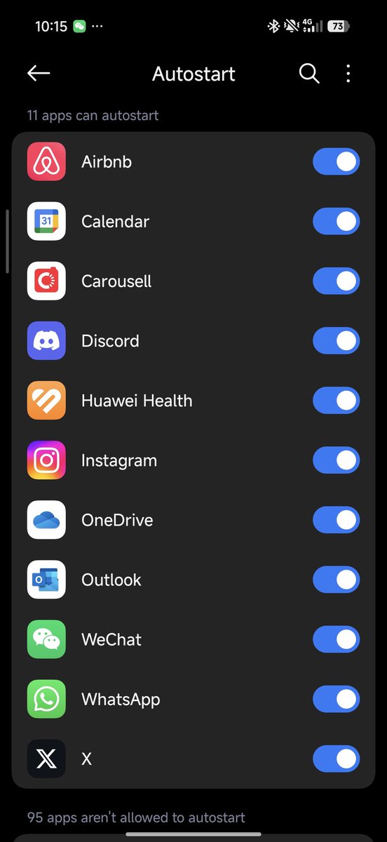 The global version will NOT last this long due to an overwhelming amount of apps auto starting with unrestricted battery use.

I did a fresh start with the Xiaomi 17 Pro Max and I already have this many apps running on autostart and no restrictions. This is 2 weeks into use.