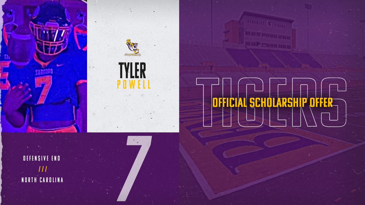 Tyler Powell (@iiamtp__) on Twitter photo I’m highly blessed to receive another d2 offer from Benedict college . Thank you <a href="/AlwaysM12/">Marcus Spearman</a> . I’m highly blessed to receive another d2 offer from Benedict college . Thank you <a href="/AlwaysM12/">Marcus Spearman</a> .