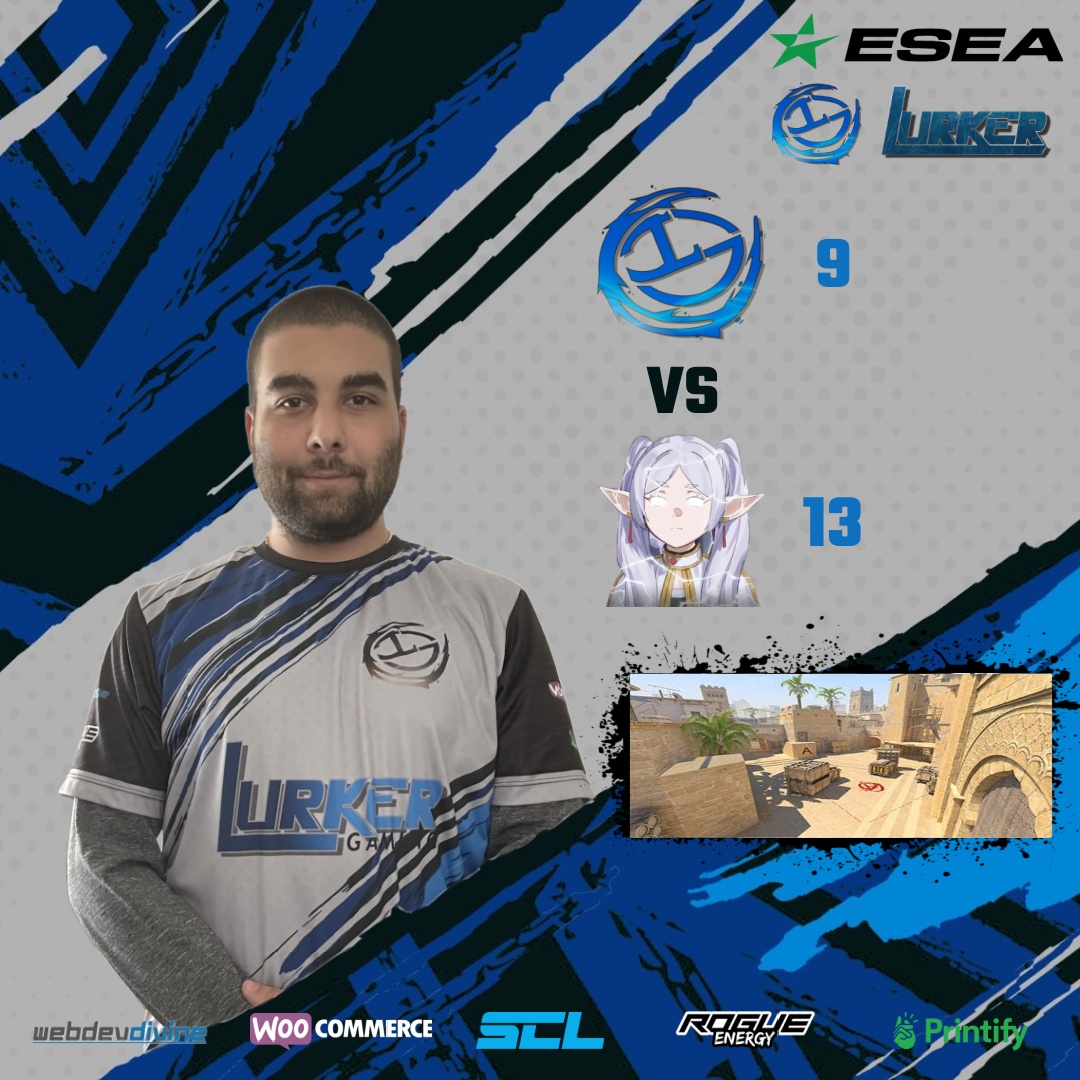 lurkergamingpcs's tweet image. Game 1 starts with an unfortunate loss. GGWP!

Our LG MVP goes to @BucKcs13 with a 1.07 HLTV Rating!

#LurkerGaming #LGCS2