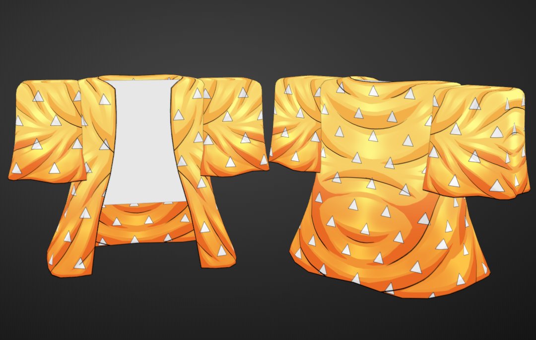 Dev_LateRBLX's tweet photo. #RobloxDev #Roblox #RobloxDesignerMap
Zenitsu Haori
Handpainted and 3d modeled using blender and substance painter
Likes and Retweets Appreciated! <3 https://t.co/JHoEOXp2JX