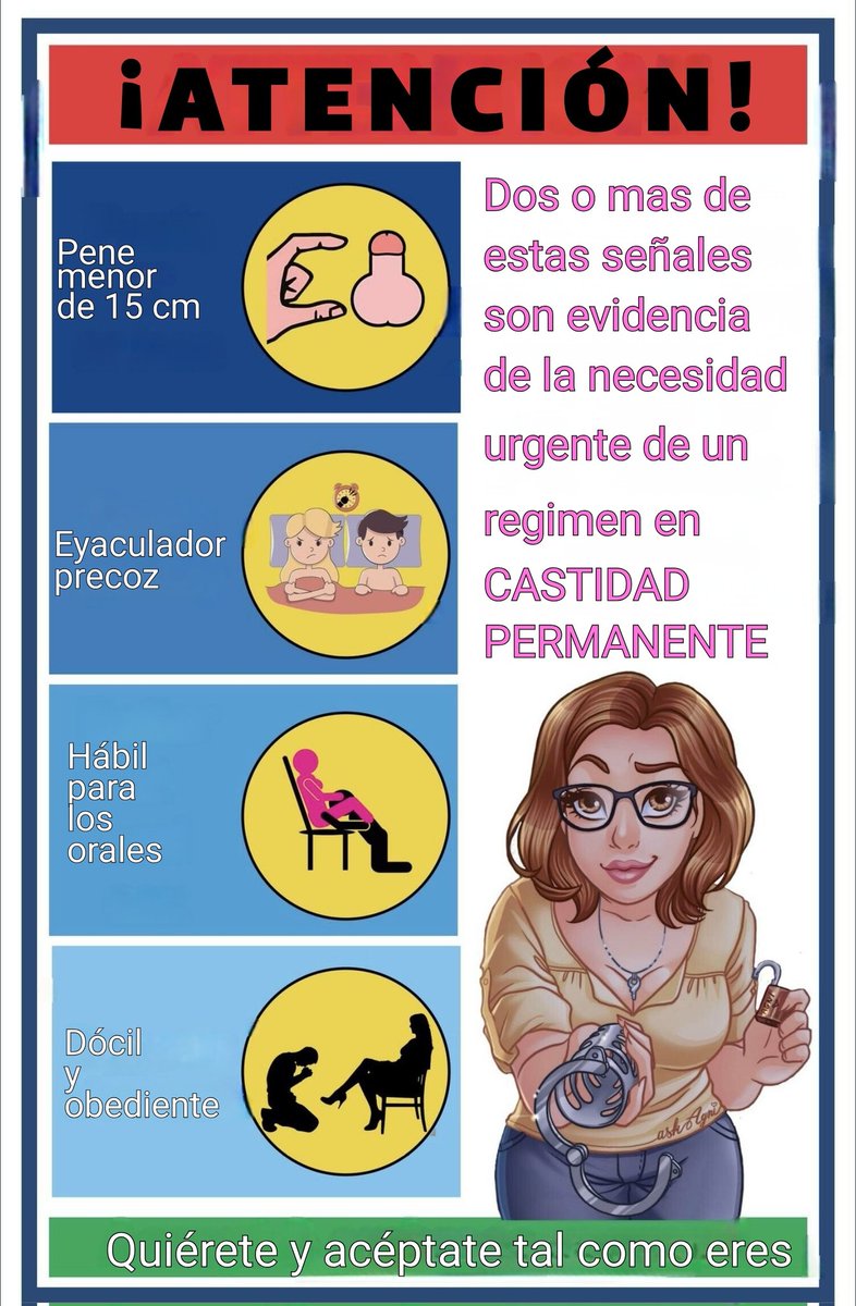 Que humillante y delicioso es saber que yo tengo todas estas caracteristicas para estar con jaula de castidad y mi novia se aproveche de ello 🙏😭.