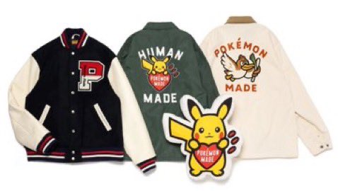 HUMAN MADE × PokemonカモネギパーカーM