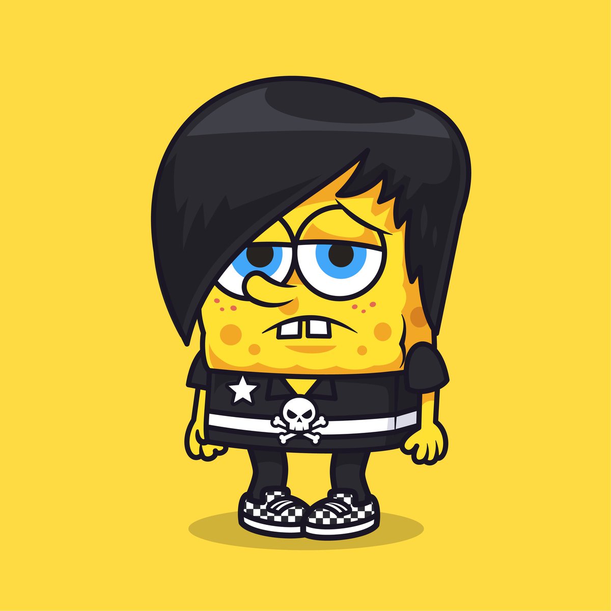 catalystvibes's tweet image. Spongebob EMO 🖤🎶🎸☠️

What&apos;s your favorite EMO character here? 🤔

#SpongeBob #SpongeBobSquarePants #Nickelodeon #BikiniBottom #Illustration #Fanart