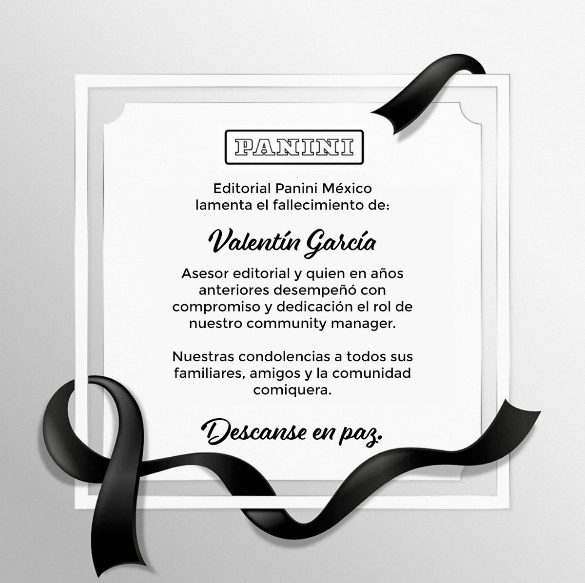 Panini Cómics México tweet media