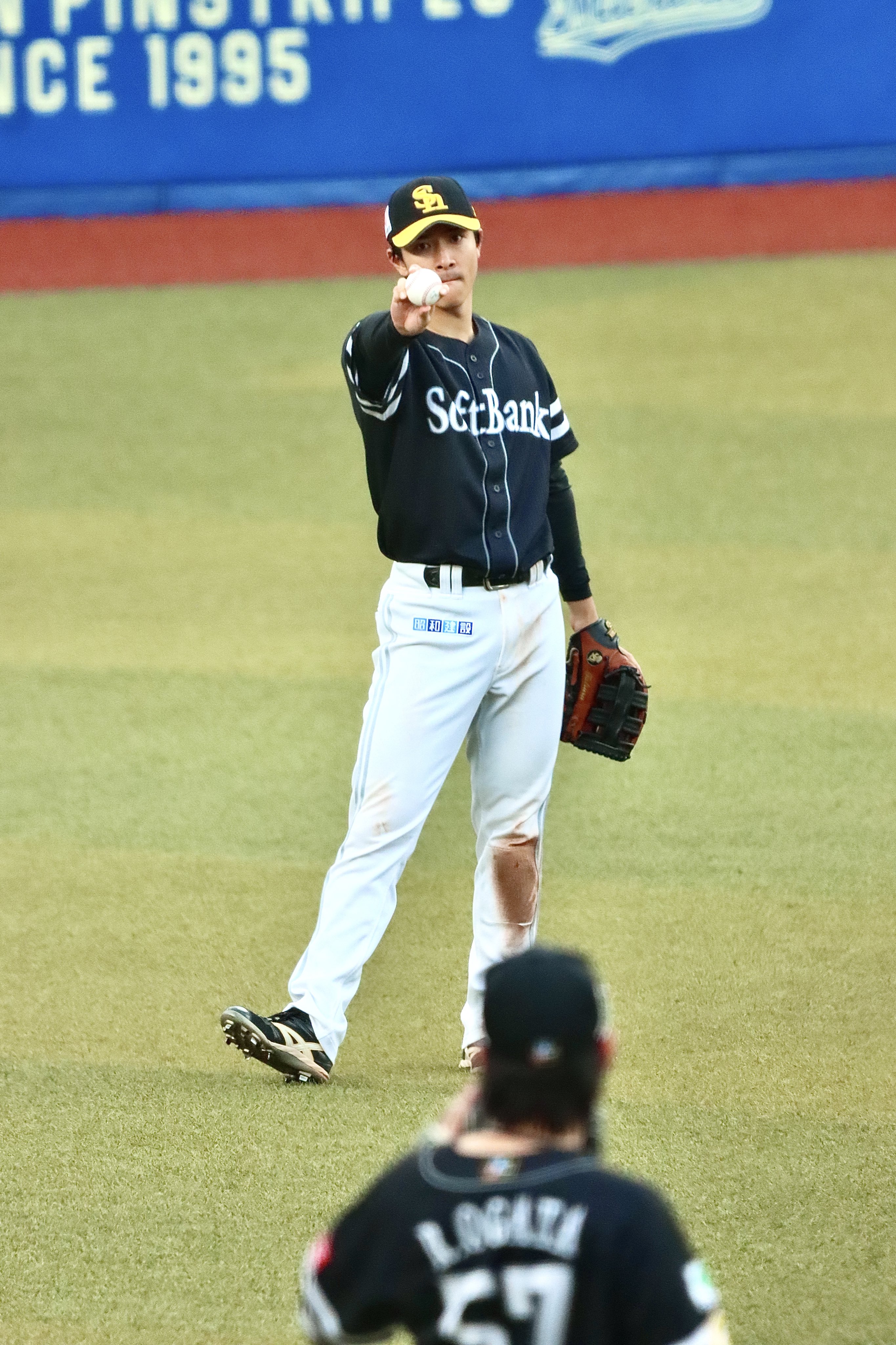 世界に一枚 2020 PANINI 1/1 パッチ サイン 柳町 達 JAPAN 福岡ソフトバンクホークス - 福岡ソフトバンクホークス 柳町達