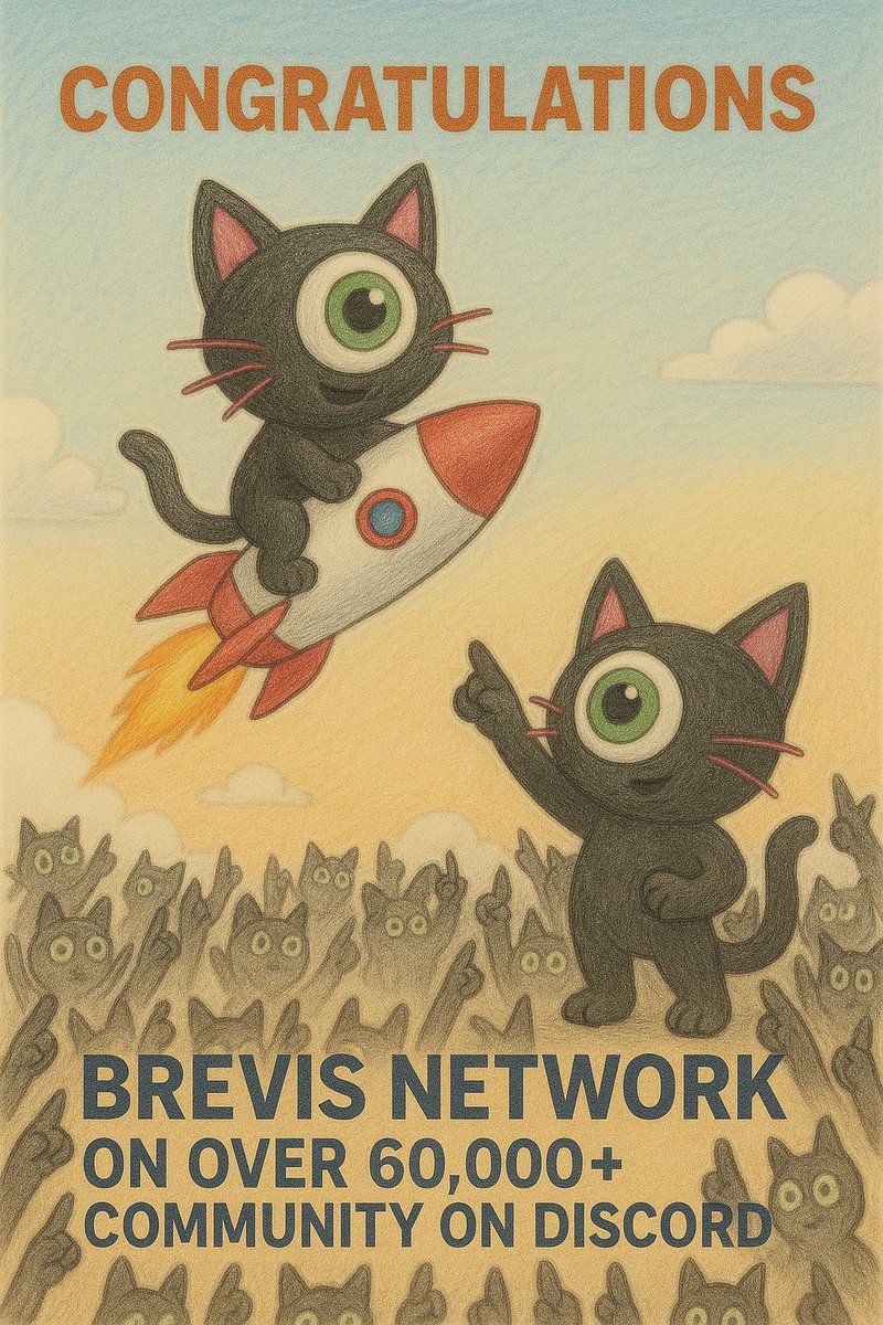 greatexfx's tweet image. SHILLING OUR DISCORD COMMUNITY 
Hello zkats🐾
@brevis_zk just hit over 60k members on discord.
This is a milestone that can’t be overemphasized. If you’ve not joined the server. Join now, expand your reach with ZK power provided by #Brevis Network 

#brevis #brevis60k #discord