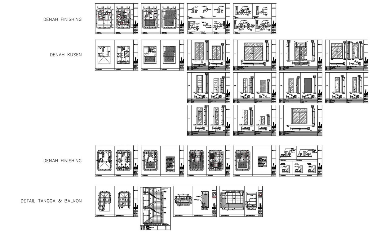 studiokicik's tweet photo. order: shop drawing/gambar kerja arsitektural &amp; detail. 
req:  gambar finishing plafond, kusen, dinding, lantai, detail tangga &amp; balkon.

klik WA di bio yaa! 🏘️🏘️🏘️
#freelance #openjasagambar #drafter #arsitektur #autocad #shopdrawing #gambarkerja https://t.co/ZTBKJ0SBxV