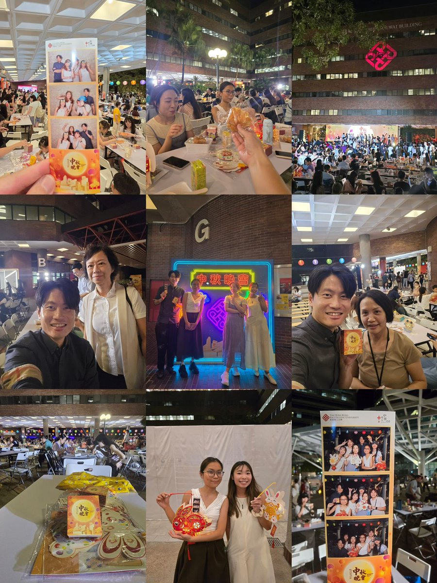 Celebrated the Mid-Autumn Festival at the PolyU Chinese Culture Festival Gala! 
I took many photos with colleagues and students, capturing joyful moments. The festive atmosphere was warm and cheerful. 
Grateful to be part of this meaningful celebration! Happy Mid-Autumn Festival!