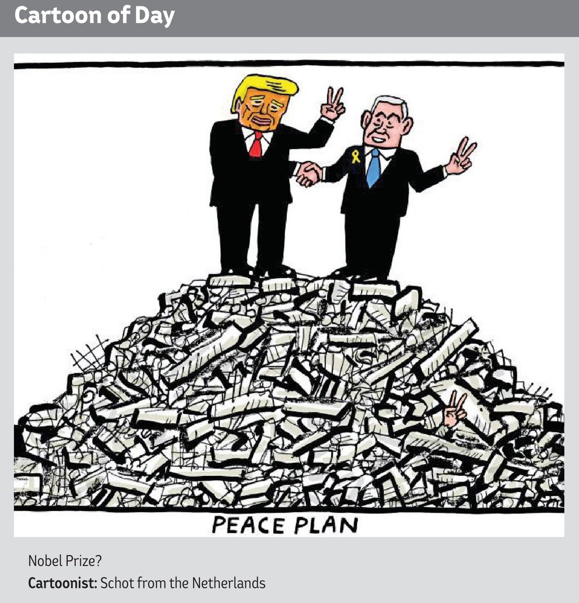 NanceAbdallah's tweet image. 📸 #CartoonOfDay | Nobel Prize⁉️

🇺🇸#TrumpIsAWarCriminal
🏴‍☠#WarCriminalNetanyahu