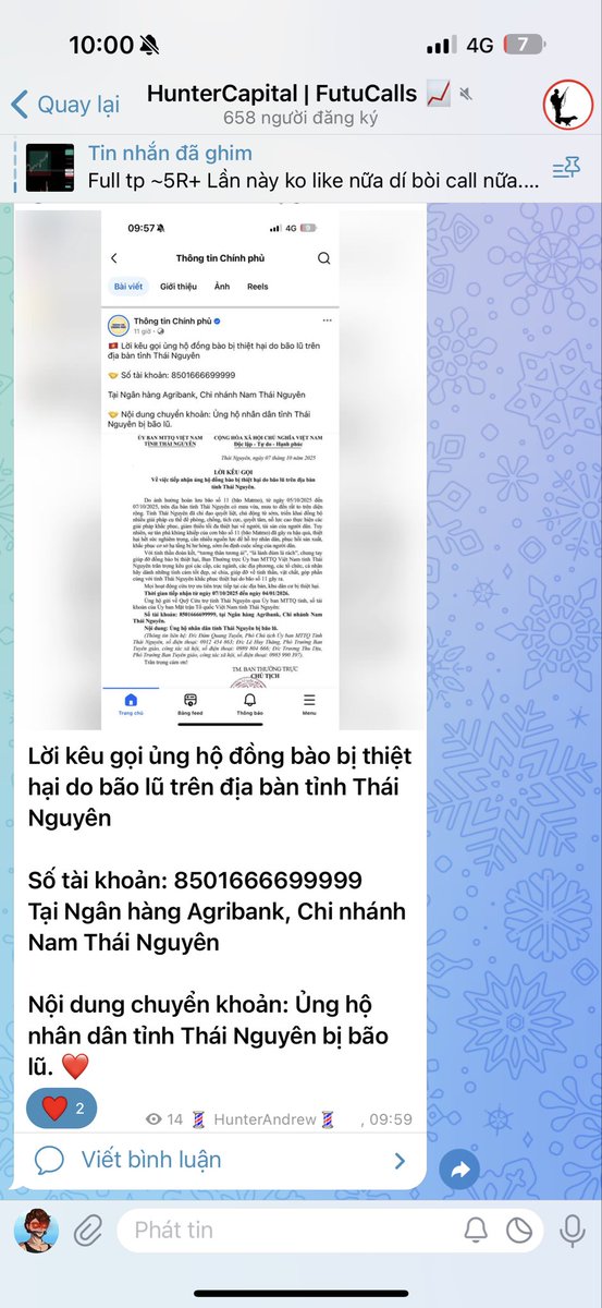 Tôi lan toả điều này đến mọi trang cộng đồng của mình 
Và tôi nghĩ bạn cũng sẽ làm điều đó . Bao nhiêu không quan trọng miễn là tấm lòng ❤️
