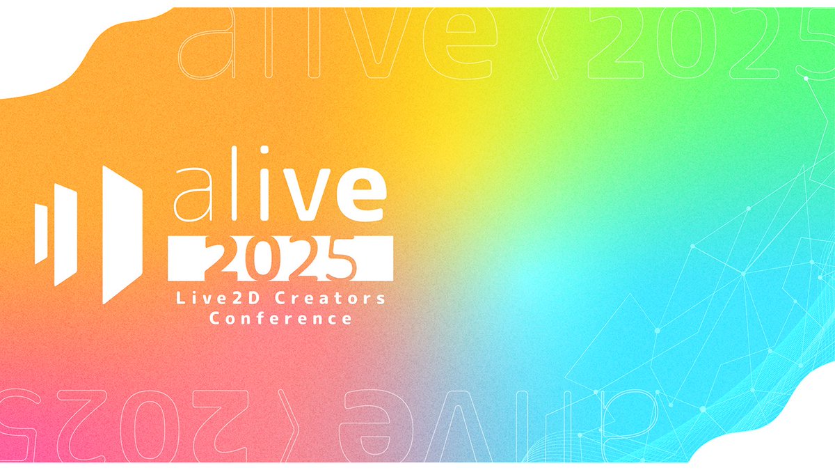 🎨Live2Dクリエイターのための年に一度の祭典🎨
『alive 2025』12月12日(金)＠秋葉原UDX 開催！

📢セッション・展示・交流コンテンツ多数
👥Live2D業界の最前線が一堂に集結
🎟チケット販売スタート【学生無料】

※セッションや展示の詳細は後日公開予定

▼イベント詳細
🔗 live2d.com/event/alive202…
