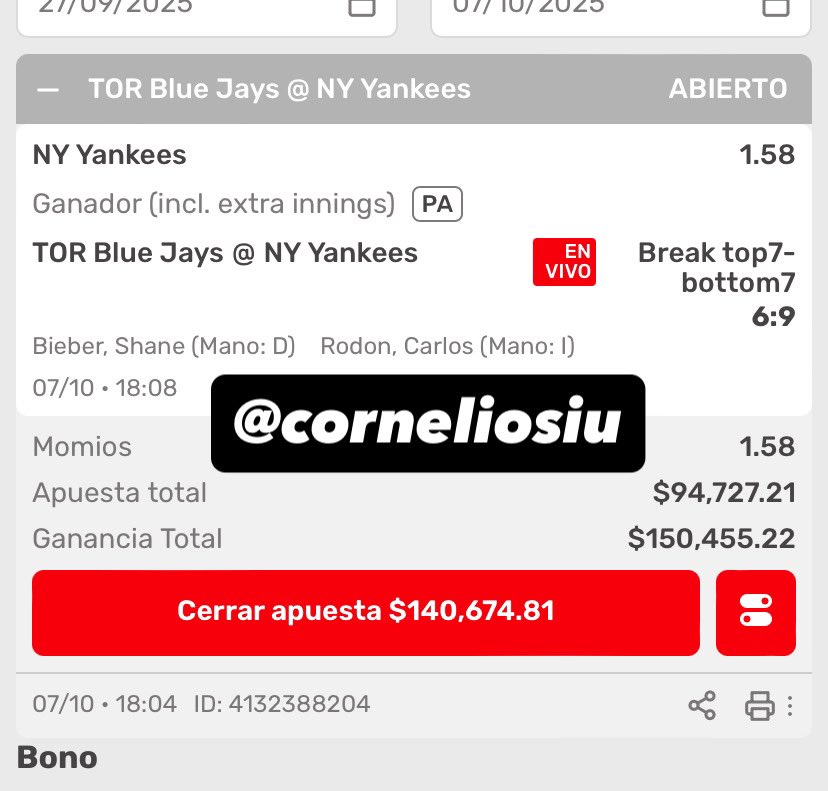 CornelioSiu's tweet image. DESDE EL PUTISIMO INFRAMUNDO CABRONES!!!

SI LOS YANKEES GANAN VOY A REGALAR $15,000 PESOS ENTRE LOS LIKES Y RTS 🔁 DE ESTE POST

ES INMAMABLE EL NIVEL DE LOCURA!!! 🔥🔥