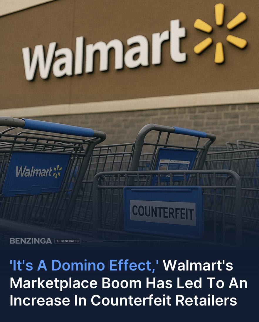 Benzinga's tweet image. Walmart’s online marketplace has been growing rapidly, but that growth has brought challenges. In the push to make it easier for third-party sellers to join, the platform has seen a rise in fraudulent retailers posing as legitimate companies.

A CNBC investigation found at least…