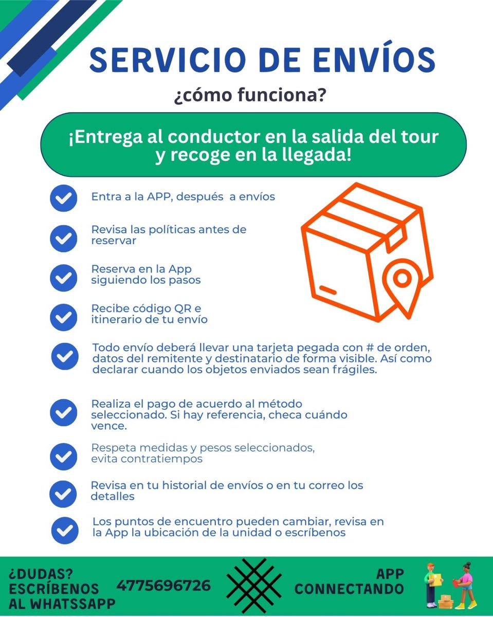 ConnectandoMX's tweet photo. 😱 ¿Se te olvidó el pasaporte? 
Te ayudamos y mándalo de forma exprés con nosotros.
Revisa la información que dejamos en más imágenes y ya no te estreses, seguro lo tendrás a tiempo 👌🏻✅
WhatsApp 4775696726
App CONNECTANDO https://t.co/1ZhY5ot4fi