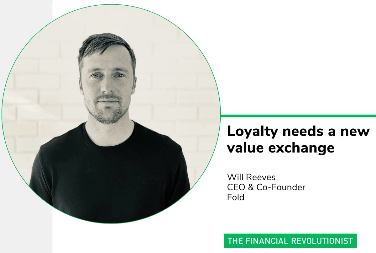 Will Reeves, co-founder and CEO of <a href="/fold_app/">FOLD BITCOIN</a>, explains how today’s programs are stuck in the past and how the next generation wants more than points and perks, but rewards that actually add value: thefr.com/news/loyalty-n…

#FintechNews #Fintech #LoyaltyPrograms