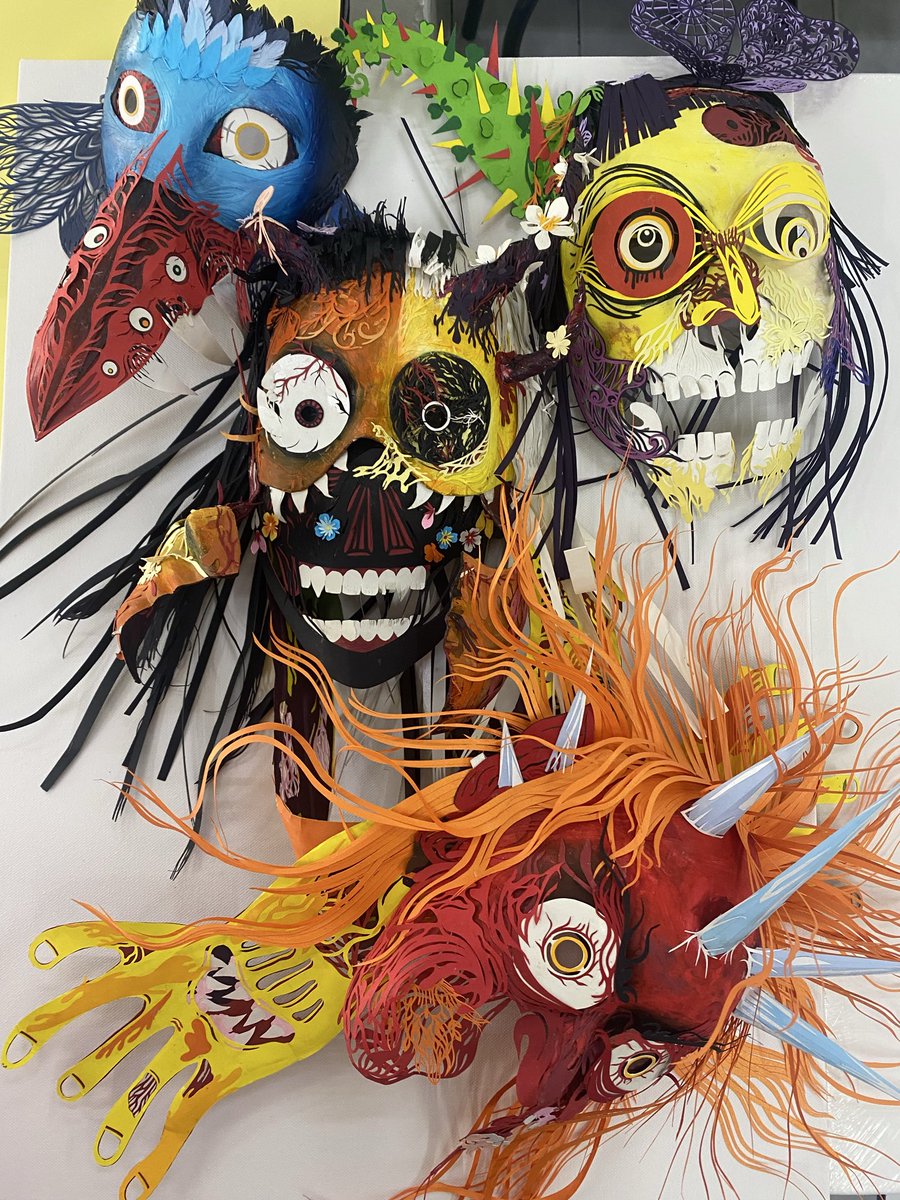 🎃 👻The Mask 2025👻☠️
เทคนิคตัดกระดาษด้วยมือ

นิทรรศการ “The Horror night“ 
จัดแสดง 17-31 ตุลา งานเทศกาล  Halloween ของลุงชัย ณ ชั้น2 ริเวอร์ซิตี้
#Halloween2025 #Halloween #art #HorrorArt #ghost #mask #papercraft #acrylic #Papercut #Rivercity #กรุงเทพฯ #contemporaryart