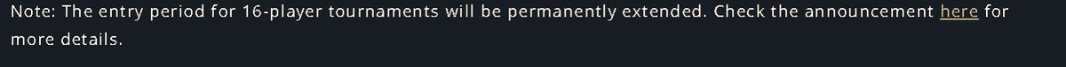 Reminder the weekly tourney will be 16 hours long, after that it will be perma extended to 16hr
<a href="/SuchPettanko/">Tanko</a> now can wake up late