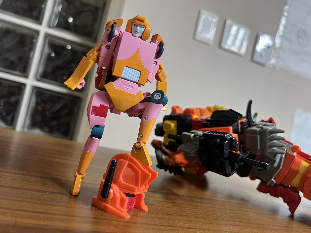 ミッシングリンクアーシーの全体的な野暮ったさというか、勇ましめな造形が女傑というかアマゾネス感がめちゃくちゃ気に入っちゃったよ…

\デストロンは全員ブチしばきよ〜！！/