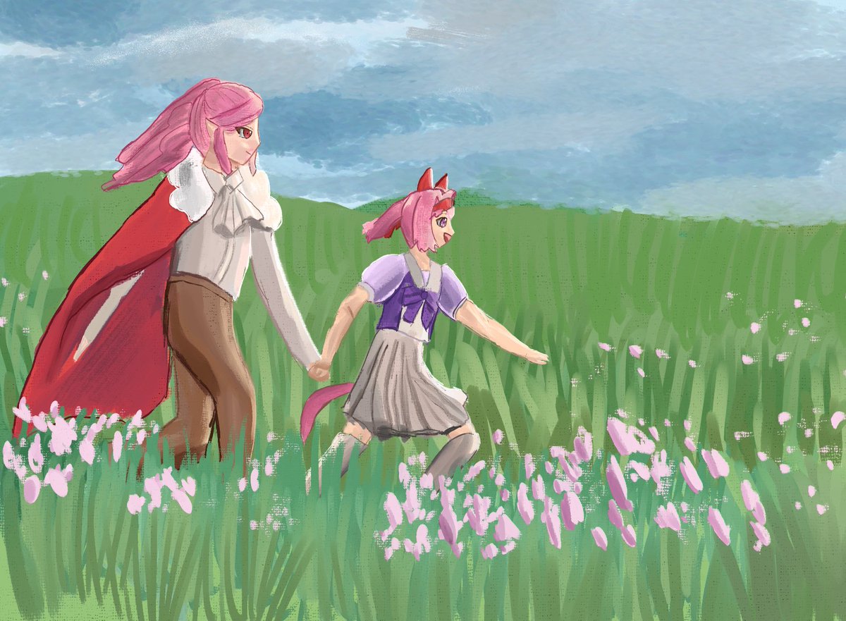 Turtleawe's tweet photo. this uh. took too long to draw. oops.
#technofanart #pinkypromiseduo https://t.co/O61lAWsf05