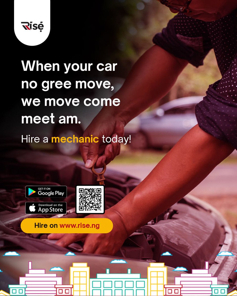 riseapp_ng's tweet image. Stuck car? No wahala! Our verified mechanics are always ready to bring the fix to your location - fast and reliable.

🚗 Tap the link to hire a mechanic today on rise.ng
or download the Rise NG App now!
#hirenow #naijamechanic #ondemandservices #carcaremadeeasy